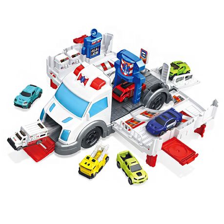Toy Ambulance Car Play Set 7 Vehicles for Boys 3-7 Years
